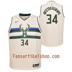 NBA Milwaukee Bucks Trikot Giannis Antetokounmpo 34 Nike City Edition Swingman - Herren